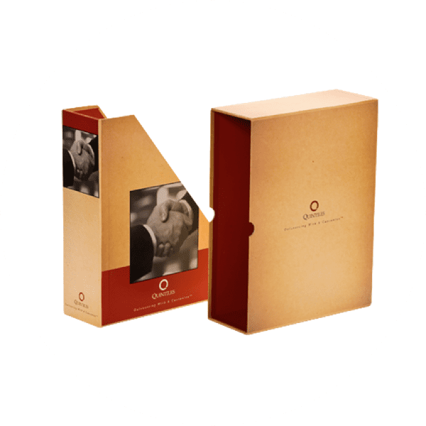 A brown box with an elephant on it